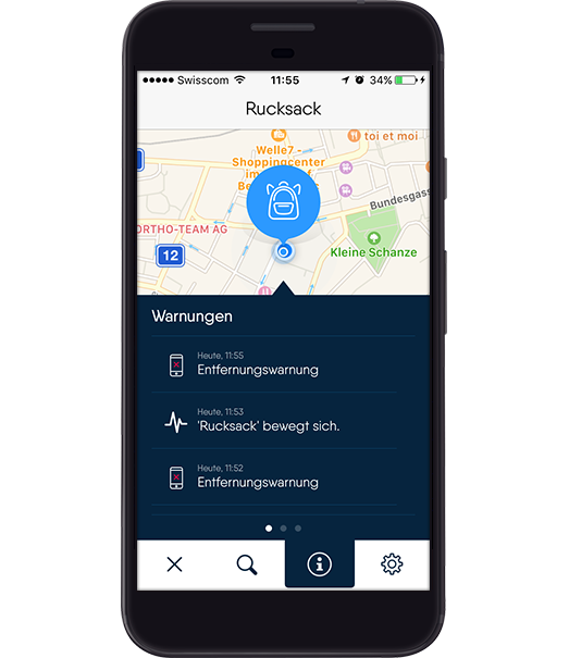 FindMe Tracker - Warnungen Bild